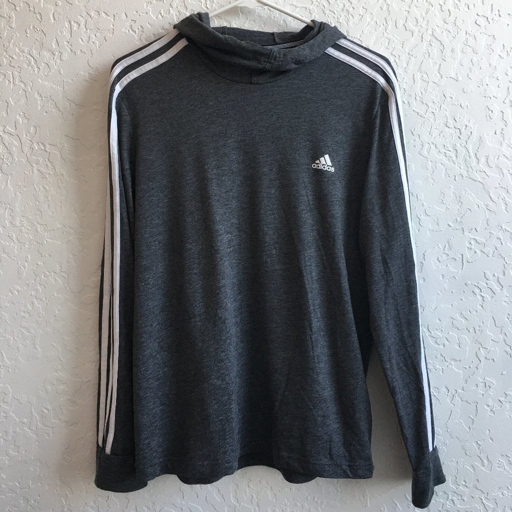 adidas gray climate hoodie